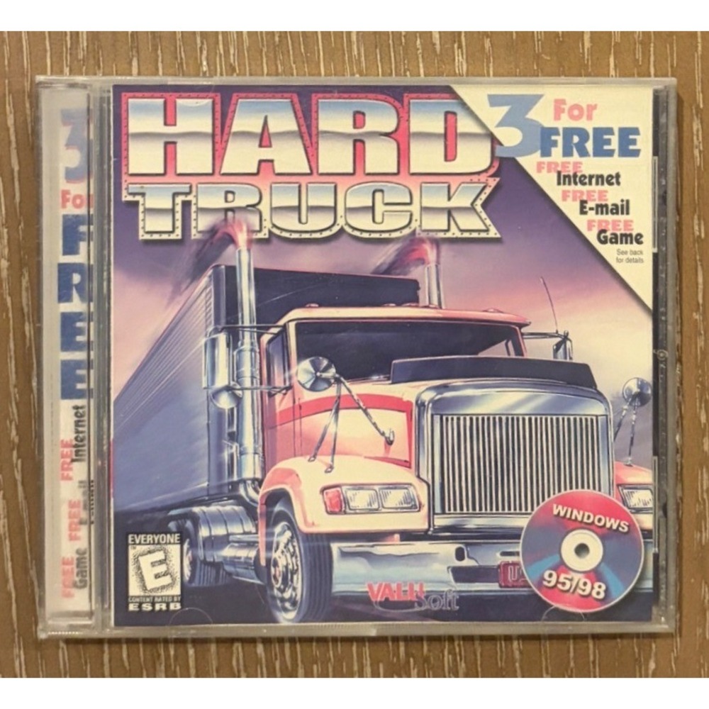 Hard Truck Windows 95 98 PC CD ROM ValuSoft Trucking Simulation Game Retro 1999